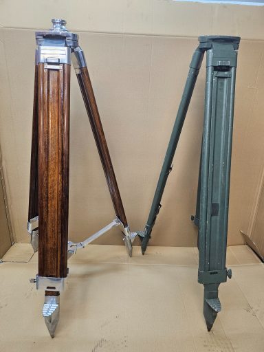 Vintage wooden survrey tripod restoration and polishing