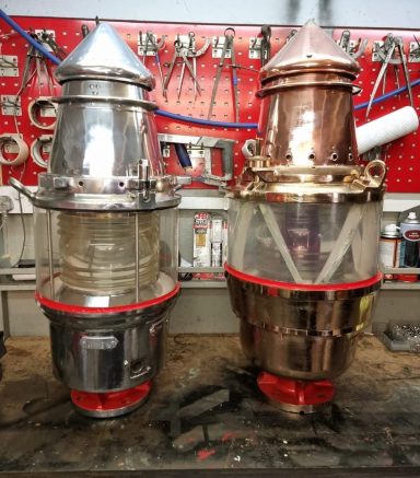 Trinity marine navigation lights polished